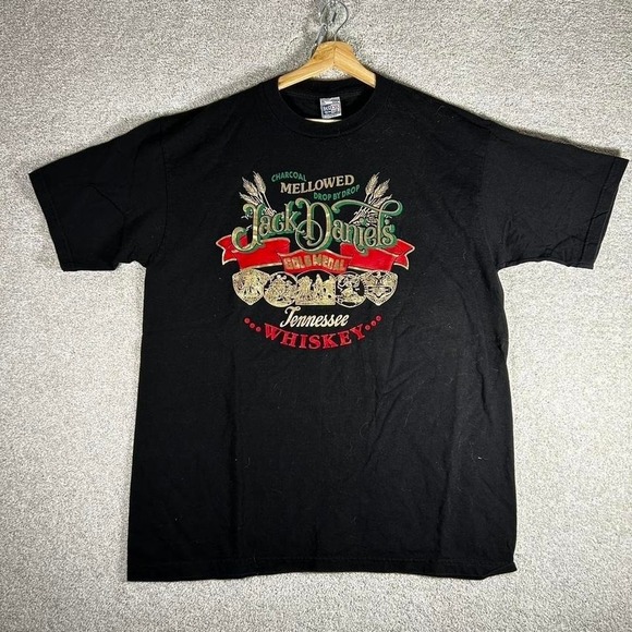 American Vintage Other - Vintage 90s Jack Daniel's whiskey big print graphic tee shirt tshirt Size XL